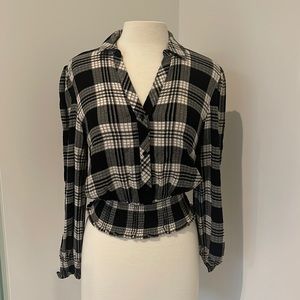 1. State dressed-up smocked flannel size S